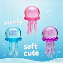 Schylling Jelly Squeeze Glowing Jellyfish Sensory Toy - Requires Super Squeezing, Stress Relief Toy Suitable For Children And Adults, Ideal For Easter And Birthday Gifts - Multicolor - View 3