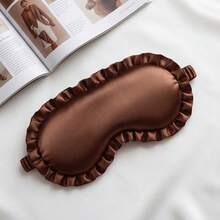 Silk Ruffle Sleep Eye Mask Eye Protection Travel Soft Sleeping Shading Eye Covers Multicolor Eye Patches For Woman Man - Multicolor - View 7