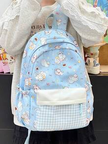 New Cartoon Cute Stylish Minimalist Casual Travel Backpack, Large Capacity Multi-Function Suitable For Various Occasions, Kawaii - Multicolor - View 4