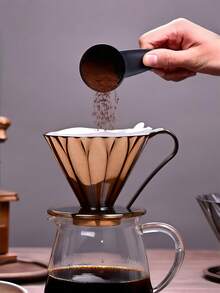1 Coffee Dropper, Hand Brewed Coffee Filter Cup, Recommended For Beginners, Drip Filter, Household Coffee Pot, Coffee Utensil, Included Spoon, Suitable For: Durable Plastic Inverted Filter For Home, Kitchen, Restaurant, Office And Travel, Classic Reusable Plastic Coffee Drip Filter And Filter Cup. - Multicolor - View 6