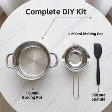 600ml And 1600ml Stainless Steel Candle Melting Pot DIY Making Accessories - 0.6 and 1.6L - View 5
