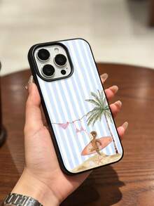 1 chiếc ốp lưng điện thoại mềm chống sốc toàn thân kiểu khỉ lướt sóng sọc xanh trắng, họa tiết khỉ biển mùa hè, phù hợp với 17 Pro MAX/17 Pro/17/16 Pro MAX/16 Pro/16/15 Pro MAX/15 Pro/15/14 Pro MAX/14 Pro/14/13 Pro MAX/13 Pro/13/12 Pro MAX/12 Pro/11 Pro MAX/11, chống rơi và chống nước. - màu đen - Xem 6
