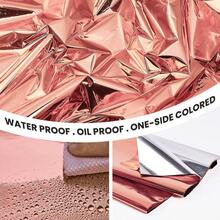 1Pc/3Pcs - 54 X 108 In- Sparkle And Bash Rose Gold Plastic Rectangular Tablecloth - Easy-Clean Disposable Rose Gold Tablecloth - Bridal Shower Decorations - View 8
