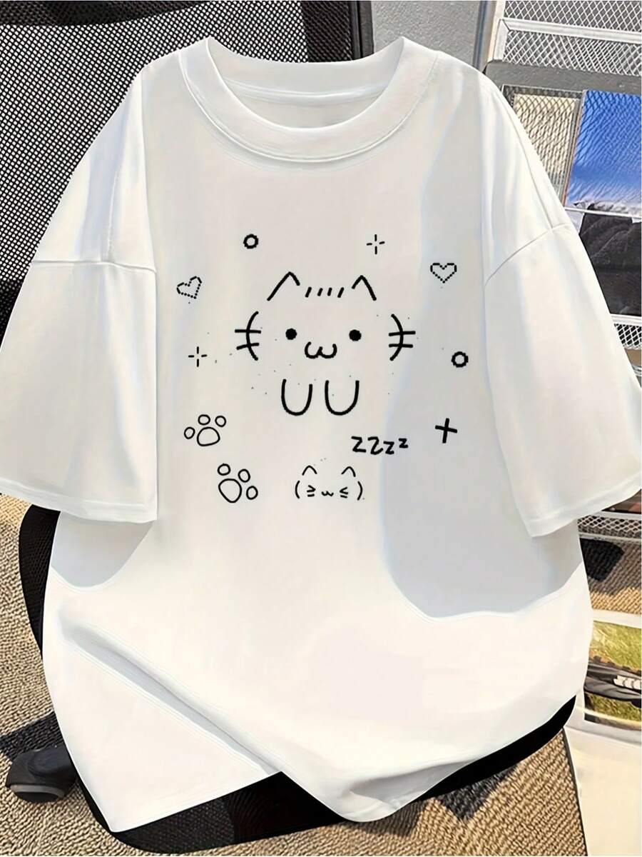 Camiseta Básica Mexicana con Estampados Gráficos de Moda Urbana, Diseños Modernos, Aspecto Hermoso, Material Suave y Cómodo, Alta Calidad para Regalos de Navidad, Halloween, Acción de Gracias_442 ropa de mujer Nuevo Lanzamiento - Blanco - Ver 1