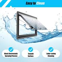 Cut Out RV Caravan Camper Hinged Push Window Ventilation Hatch MG16RW 900*500mm - Caravan Extrapolated Ventilation Window - View 2