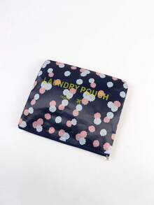Set de 6 cubos de embalaje con estampado floral resistente al agua, organizador de ropa para viajes, cubos de organización con cremallera portátiles para maletas, dormitorios, universidad, d - Negro - Ver 9