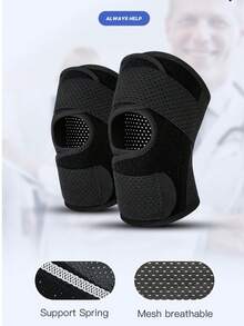 Vilico 1 Piece Of Black And White Knee Protection Thigh Meniscus Protection Sports Running Basketball Climbing Protection Knee Joint Patella Strap Breathable Lightweight Gym Knee Protection Fitness Equipment - Multicolor - View 1