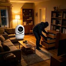 1-2pcs 1080P HD Camera, Home/Pet Monitoring Camera, With Mobile App, WiFi Camera, Suitable For Home Security, Two-Way Audio, Motion Detection, Person Tracking, Security Surveillance Camera - White - View 9