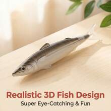 1/4支創意沙丁魚造型圓珠筆，3D逼真鹹魚黑墨水筆，紋理魚類圖案，耐用構造，按壓式機制，書寫流暢，快乾黑墨水，趣味紓壓設計，適合學生筆記、辦公簽名、居家日常使用 - 多色 - 查看 3