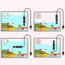 水族加熱棒 小型USB溫度控制器 魚缸恆溫加熱 精確溫控恆溫水族加熱器 寵物飲水恆溫安全加熱器 缺水保護 適用於 - 彩色 - 查看 8