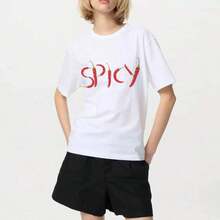 Chili Pepper Print T-Shirts - Breathable And Comfortable Retro Chili Pepper Print T-Shirts - 白色 - 查看 2