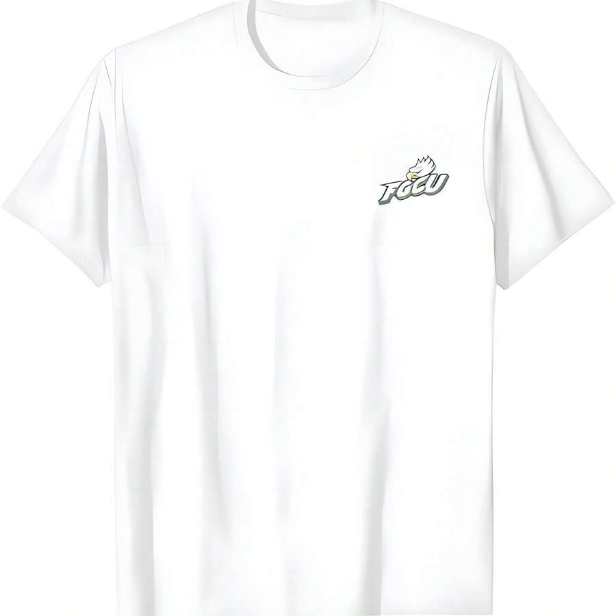 Elite Authentics Florida Gulf Coast Eagless Unisex-Youth Black Cotton Polyester T-Shirt, Pequeño, Manga Corta, Cuello de la Tripulación, Moderno, Juego, Casual, 1 Cuenta - Blanco - Ver 1