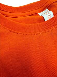 Men's T-Shirt Made Of 100% High-Quality Cotton, This T-Shirt Guarantees Exceptional Softness To The Touch, Round Neck With "NASA WHITE Apollo Mission Diagram" Print On The Front - 橘色 - 查看 5