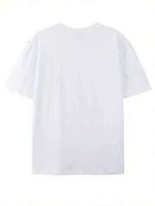 Women's Short-Sleeved T-Shirt, 100% Cotton, Printed With "Y2K Retro Mamma Mia!" Sequin Textured Silhouette, Machine Washable, Breathable, And Comfortable To Wear. Suitable For Streetwear, Parties, Social Events, Music Festivals, Bars, Daily Commutes, Outdoor Travel, And Can Be Worn Casually In Spring, Summer, And Autumn. - 白色 2 - 查看 2
