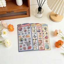 1 pieza Pegatina en relieve 3D de personaje de anime lindo estilo Y2K, con sensación táctil 3D + alta adherencia y sin desprendimiento, adecuada para manualidades y decoración - Multicolor - Ver 4