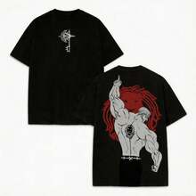 Escanor T-Shirt From The Seven Deadly Sins - A269 "Who Decided That?" Pride Sin Graphic Retro Heavy Unisex Anime Streetwear Gift For Fans - 彩色 - 查看 11