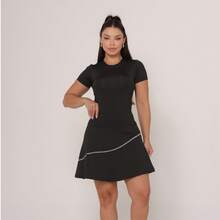 Conjunto Fitness Saia Com Blusinha Esportiva Moda Evangélica Para Treino Academia Pilates - Preto - Visão 6