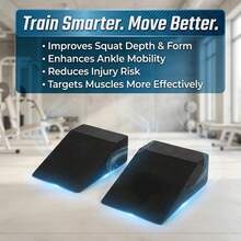 2pcs Yoga Slant Blocks, Suitable For Gym Squat Posture Correction Training/Yoga Balance Pose Auxiliary Practice/Post-Workout Muscle Recovery Stretching, Squat Weightlifting Calf Stretching Slant Board - Multicolor - View 6
