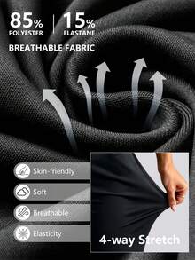 Quần legging nữ bó sát, nhẹ và ôm sát, lý tưởng cho tập thể dục và yoga, giữ ấm và thoải mái trong suốt quá trình tập luyện, quần yoga cạp cao phù hợp cho tập thể dục và mặc thường ngày, được thiết kế để định hình vòng eo, quần legging nữ dài đến khuỷu tay (7/8) - phù hợp cho ở nhà, tập thể dục và mặc thường ngày, quần bó thể thao. - màu đen - Xem 6