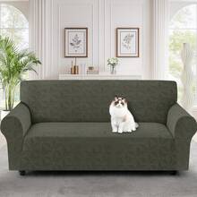 YSTYLE Sofabezug für 1/2/3/4-Sitzer mit Armlehnen, kratzfester Sofabezug für Katzen und Hunde, Stretch-Sofabezug, universeller moderner Sofabezug, rutschfester und fleckenabweisender Sofabezug - Armeegrün - Übersicht 2