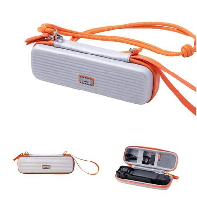  Hộp đựng chống nước bằng chất liệu EVA cứng cáp TELESIN DisAdv dành cho Osmo Pocket 4/3/Xtra Muse, hộp đựng du lịch di động cho phụ kiện Pocket 4/3, túi đựng máy quay hành động siêu nhẹ Xtra, màu bạc/đen.