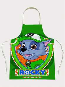 Paw Patrol 1 pieza Delantal con estampado de dibujos animados, adecuado para pintura, manualidades, cocina, protección de cocina - Multicolor - Ver 16