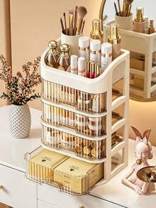 Hộp đựng đồ trang điểm, hộp đựng mỹ phẩm dung tích lớn, tủ đựng đồ trang điểm và chăm sóc da để bàn, hộp đựng đồ dùng văn phòng, thích hợp cho bàn trang điểm, phòng tắm, phòng ngủ, văn phòng. - A - Xem 7