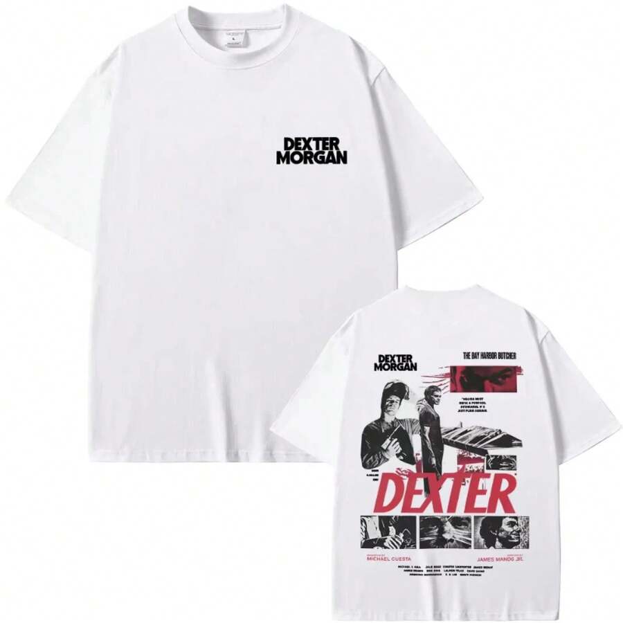 Camisetas Morgan The Bay Harbour Butcher pour hommes et femmes, vêtements décontractés en coton, t-shirts vintage, t-shirt oversize hip-hop pour hommes - Blanc - Voir 1