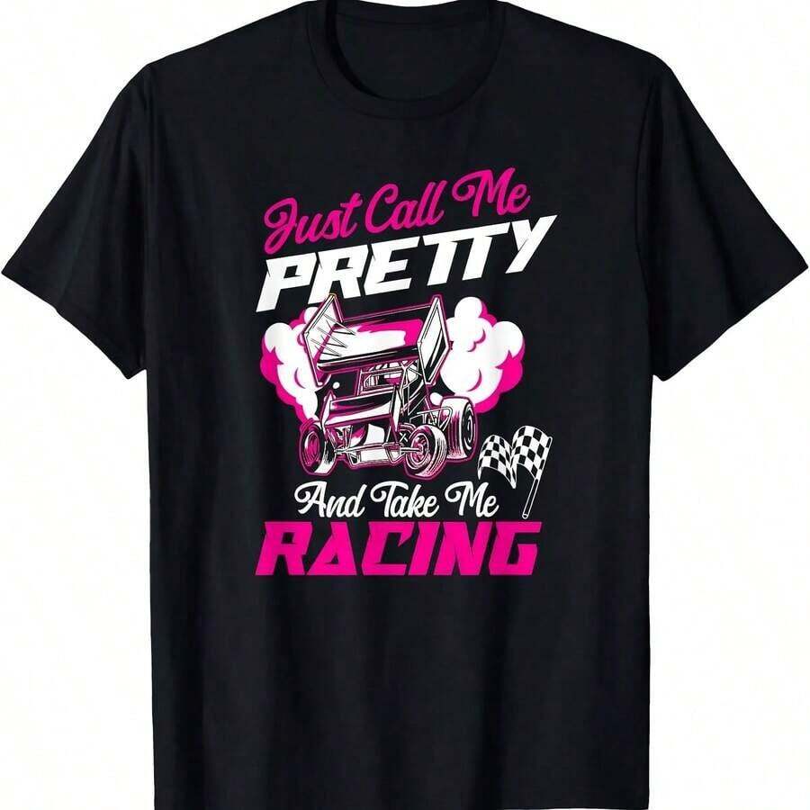 Camiseta de algodón puro de 180g para carreras de pista, carreras de velocidad, para novias, chicas y abuelas. - Negro - Ver 1