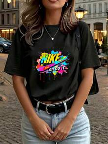 Women T-Shirts - Black - View 4