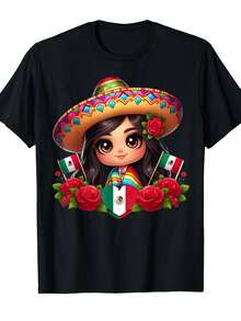Camiseta Unisex Patriótica Americana con Lentejuelas, Transpirable y Elástica de Manga Corta, Ropa Casual para Vacaciones de Primavera y Verano--Camisa de algodón ligera, transpirable y de corte holgado. - Negro - Ver 6