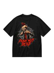 Camiseta Ligera Casual para Mujer Plus Size de Verano - Negro - Ver 1