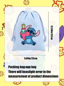 Túi dây rút màu vàng in hình Lilo & Stitch của Disney, nổi bật với hình ảnh Stitch đáng yêu đang úp mặt và chữ màu đỏ đậm. Được làm từ vải canvas mềm mại nhưng bền chắc với dây rút bằng dây thừng dày, chiếc túi nhẹ và đa năng này lý tưởng để đựng đồ tập gym, đồ dùng du lịch hoặc các vật dụng hàng ngày, mang đến nét tinh nghịch và hoài cổ cho cuộc sống thường nhật của bạn. - Nhiều kiểu dáng - Xem 3