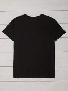 "A Y'all Need Relax" Printed T-Shirt, Casual Short-Sleeved Crew Neck T-Shirt For Spring And Summer, Women's Clothing. Women's Blouses > Clothing - 黑色 - 查看 2