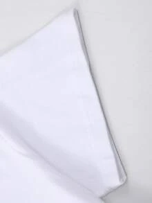 Camiseta de hombre de algodón puro con cuello redondo, de manga corta, estilo casual de verano, adecuada para actividades al aire libre y estilo deportivo, ideal como regalo de Halloween, regalo de Acción de Gracias, regalo de Navidad, regalo para días festivos, ropa casual, corte holgado, tela transpirable, material suave, camiseta estampada, camiseta básica, regalo para hombre, blusas elegantes dama. - Blanco - Ver 5