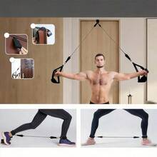 Yoga Pilates Fitness Stretching Bar Set (beinhaltet Push-Pull-Stange und 6 Widerstandsbänder) - Konzipiert für Pilates, Krafttraining, Rehabilitation und Heimfitness; tragbar und verstellbar - ideal für Ganzkörper-Workouts, Physiotherapie und Heim-Fitnessstudios. - A - Übersicht 4