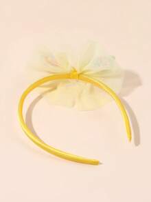 1pc Yellow Tulle Hair Band,Candy Accessories Headband,Sweet Hair Accessories For Girls Teens Wedding Theme Party Decorations Gifts - Yellow - View 6