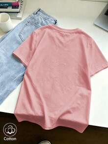 T-shirt unisexe ample avec imprimé grenouille et lapin portoricains << DtMF » pour femmes, idéal pour les festivals de musique. - Rose bonbon - Voir 4