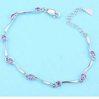Fashionable Wave Pattern Bamboo Knot Bracelet For Women, Korean Style Twisted Bamboo Knot Bracelet, Birthday & Valentine's Day Gift, Daily Wear