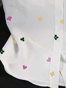 Blusa sin mangas para mujer, de verano, con diseño versátil y elegante, estampado digital de cerezas, imprescindible, alta tasa de devolución, vuelta al colegio, camisa sin mangas para damas - Blanco - Ver 5