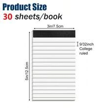 5pcs Portable Notebooks For Daily Notes, Study And Work - One Size Fits All - View 2
