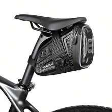 1pc Multipurpose Waterproof Bicycle Rear Bag, 1.5L Capacity, Hard Shell Bicycle Rear Storage Bag With Quick Release Knob, Suitable For Mountain Bike, Road Bike, Commuting, Road Trip And Outdoor Cycling, Easy Installation For Each Ride - Multicolor - View 7