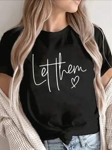 1 camiseta ligera de manga corta, diseño en forma de corazón, casual y versátil. Adecuado para salidas diarias, reuniones de café o para relajarse en casa. Hecho de tela suave y resistente, este top moderno también es muy elegante. 180g 100% Algodón - Blanco - Ver 6