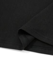"ENSEÑAR MÚSICA ES MI SUPERPODER" Camiseta Casual de Manga Corta y Cuello Redondo para Mujer con Estampado Temático de Profesor de Música para Primavera/Verano, Uso Diario - Negro - Ver 5