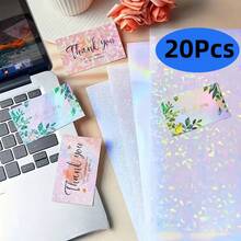 8/20/40pcs Holographic Stickers, Transparent Holographic Vinyl Composite Film, Self-Adhesive Waterproof Transparent Overlay Stickers, No Machine Needed - Gem, Dotted, Colorful, Star Pattern / 8.27x11.7 Inches - Mix - View 8
