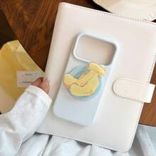 Bear GUCADI A Film-Style Soft Case Compatible With Iphone 17 Pro Max, Apple 16 Pro, 14 With Fruit Gradient, 15 With Fresh Design, 13 With Matte Finish, Summer Personalized, Creative, Geometric, Minimalist Style, Fresh And Simple, Color-Blocking Style, Niche, Ins-Style - Yellow - View 3
