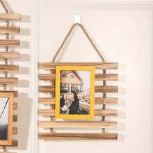 Wall-Mounted Wooden Flower Pot Rack Climbing Plant Support Rustic Style Flower Stand Suitable For Balcony And Garden - Tree - View 4