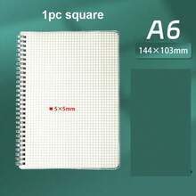 促销学校用品PP透明封面笔记本空白记事本方形A4 A5 B5 A6线圈笔记本横格空白笔记本纸质笔记本学生用线圈笔记本 - 透明封面筆記本 - 查看 15