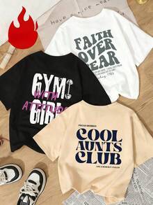 1 Piece Women's Loose Fit Crew Neck Short Sleeve T-Shirts With Cocktail Themed Prints Including "Margarita", "Sweet Life" And "Bubbles", Casual Fit, Suitable For Beach, Vacation, Brunch, Girls Night Out And Warm Weather - 黑色 - 查看 1