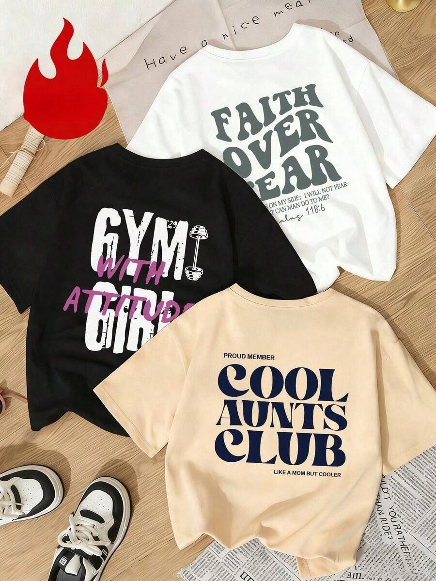 1 Piece Women's Loose Fit Crew Neck Short Sleeve T-Shirts With Cocktail Themed Prints Including "Margarita", "Sweet Life" And "Bubbles", Casual Fit, Suitable For Beach, Vacation, Brunch, Girls Night Out And Warm Weather - 黑色 - 查看 1